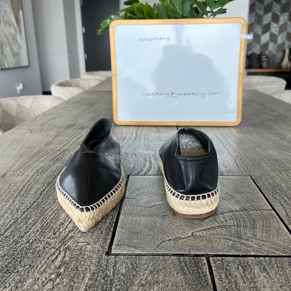 Celine made in Italy soft Italian leather 10M(40) pointed toe espadrilles flats - Picture 13 of 16